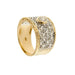 Bague 57 Bague 2 anneaux en or avec diamants 58 Facettes 35254