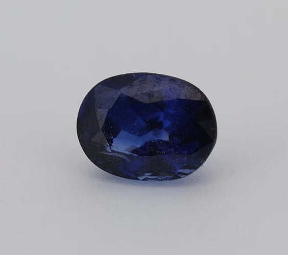 Gemstone Certificat Saphir bleu 0.81cts non chauffé 58 Facettes 457