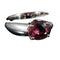 Bague 51 Bague or blanc tourmaline 58 Facettes R1384