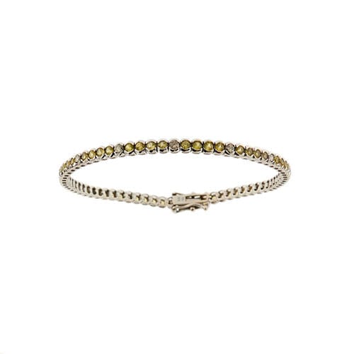 Bracelet Bracelet de tennis avec quartz citrine et diamants 58 Facettes 36433