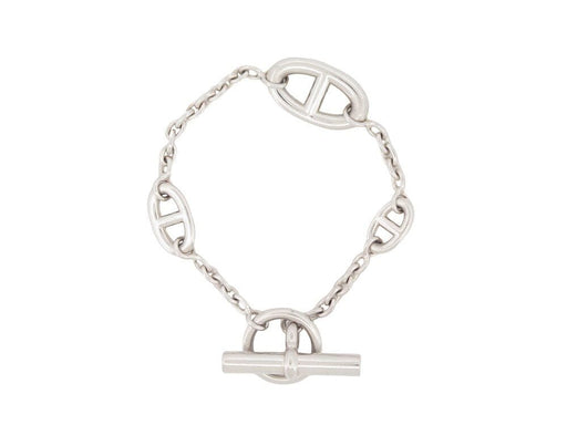 Bracelet bracelet HERMES farandole chaine d'ancre argent 58 Facettes 262601