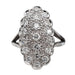 Ring 51.5 Marquise Ring White Gold Diamond 58 Facettes 2867339CN