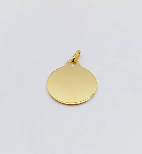 Pendentif AUGIS - Pendentif médaille d'amour  "+ qu'hier - que demain" - L'Originale 18 mm 58 Facettes J9212X0000