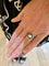 Bague 53 Bague Style Art Déco Diamants Saphirs Or Gris 58 Facettes BD189