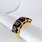 Bague 52 Bague en or jaune et iolite 58 Facettes 5583