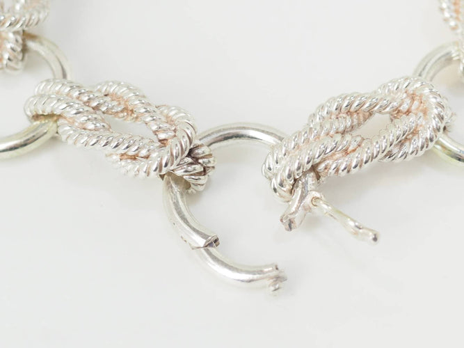 Bracelet Bracelet Hermès "Audierne" en argent 58 Facettes 33488