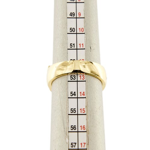 Bague 53 Bague à bande bombée 58 Facettes 38444