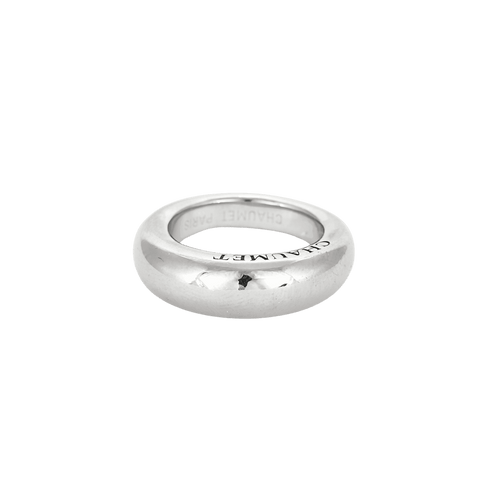 BAGUE JONC CHAUMET OR BLANC