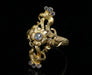 Bague Bague florale Art Nouveau en or jaune et diamant 58 Facettes