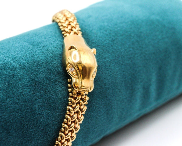 Bracelet or jaune panthère