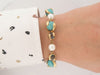 Bracelet bracelet MARINA B cardan or jaune et pierres turquoises 58 Facettes 259151