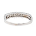 Bague 54 Bague Demi alliance Or blanc Diamant 58 Facettes 3367211CN