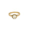 Bague 51 Bague Solitaire en or jaune, or blanc et diamant 58 Facettes HAV09242