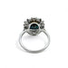 Ring 53 Platinum sapphire diamond daisy ring 58 Facettes