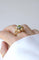 Bague 60 Bague Cocktail Fleur Péridot Diamants Or Jaune 58 Facettes