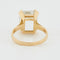 Bague 54 Bague Or Jaune - Aigue-Marine 58 Facettes RÉF 9010/14