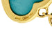 Boucles d'oreilles DAMIANI - Boucles d'oreilles coeur avec diamants et turquoises 58 Facettes 37515