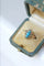 Bague marquise turquoises et perles