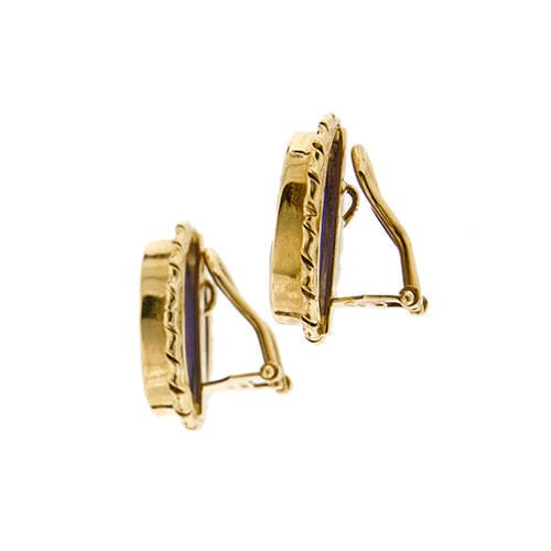 Boucles d'oreilles Boucles d'oreilles camée 58 Facettes 36448