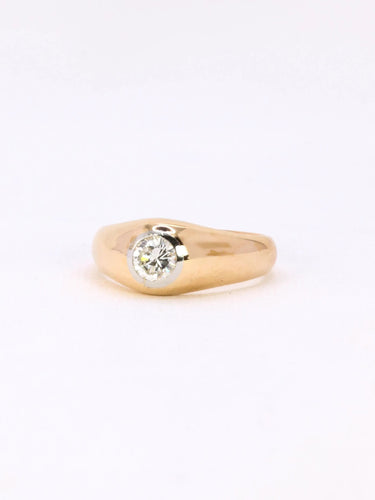 Bague 60 Bague jonc vintage or jaune diamant 58 Facettes 1087.26