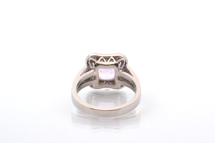 Bague 53 Bague saphir violet de 2,21cts et diamants 58 Facettes 26642-27328