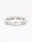 Bague 54 Alliance diamants baguette or blanc 58 Facettes 1163.13