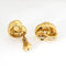 Boucles d'oreilles Boucles d'oreilles David Webb Vintage en or jaune 18 carats martelées et en spirale Bijoux signés 58 Facettes G13705