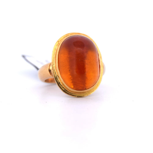 Bague 50 Bague en or ambré 58 Facettes