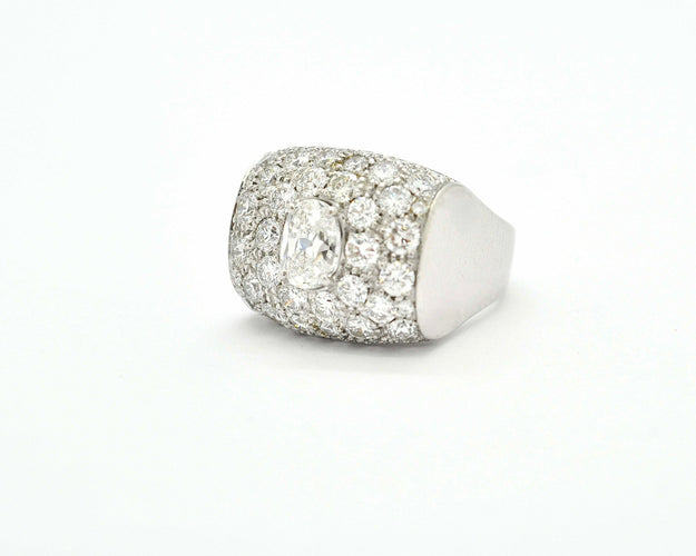 Bague avec diamants de 3,15 ct 58 Facettes