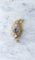 Broche motif cachemire diamants et saphir