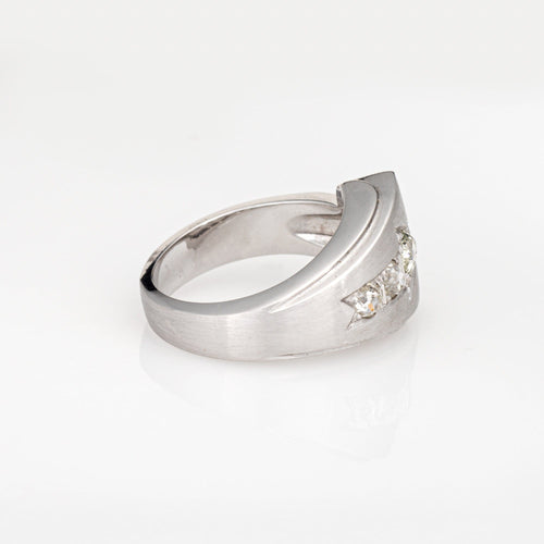 Bague 53 Bague flèche vintage en or blanc et diamants 58 Facettes G14040