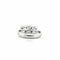 Bague 53 Bague trilogie or blanc avec diamants 58 Facettes