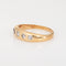 Bague Bague victorienne antique à 5 diamants en or jaune 14 carats, taille 8,5, taille ancienne 58 Facettes G13948
