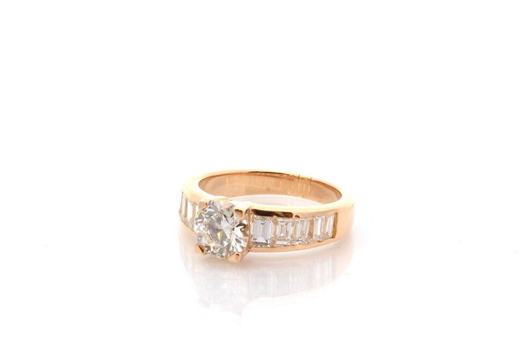 Bague 52 Bague diamant de 1,16cts J/VS1 en or 18k 58 Facettes 27411