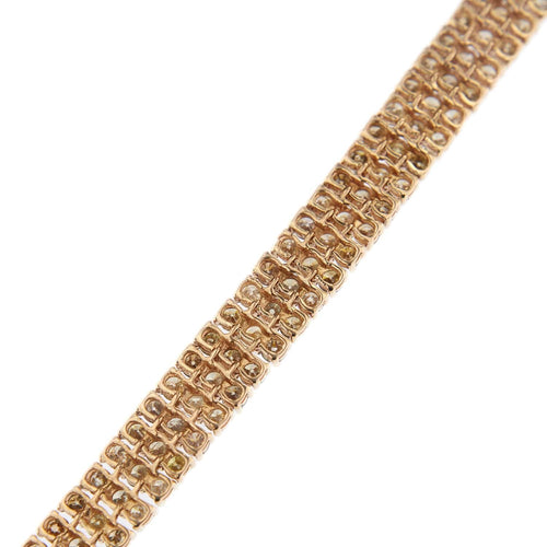 Bracelet Bracelet 3 lignes diamants 58 Facettes 31250
