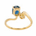 Bague 54 Bague Toi & Moi Or jaune Saphir 58 Facettes 3116108RV