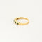 Bague 52 Demi-Alliance or jaune, émeraudes et diamants 58 Facettes ROD3421