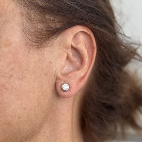 Boucles d'oreilles Boucles d'oreilles à tige en diamant de 0,40 ct 58 Facettes 36841