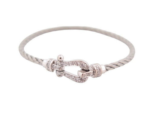 Bracelet bracelet FRED mini force 10 manille en or 34 diamants 58 Facettes 258760