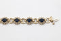 Bracelet Bracelet exclusif en or jaune 14k avec saphirs et diamants 58 Facettes 11393