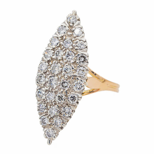 Bague 56 Bague Marquise Or jaune Diamant 58 Facettes 3132891RV