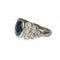 Bague 50 Bague jonc en or blanc, saphir 58 Facettes 340