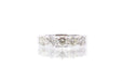 Bague 53 Demi alliance diamants en or blanc 58 Facettes 25870-25704-ef..