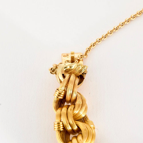 Bracelet Délicat Bracelet or jaune godronné 58 Facettes THI0216