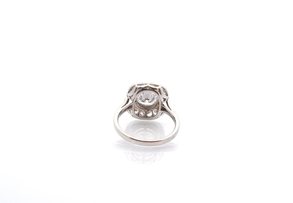 Bague diamant E/VS2 de 1,17cts en platine