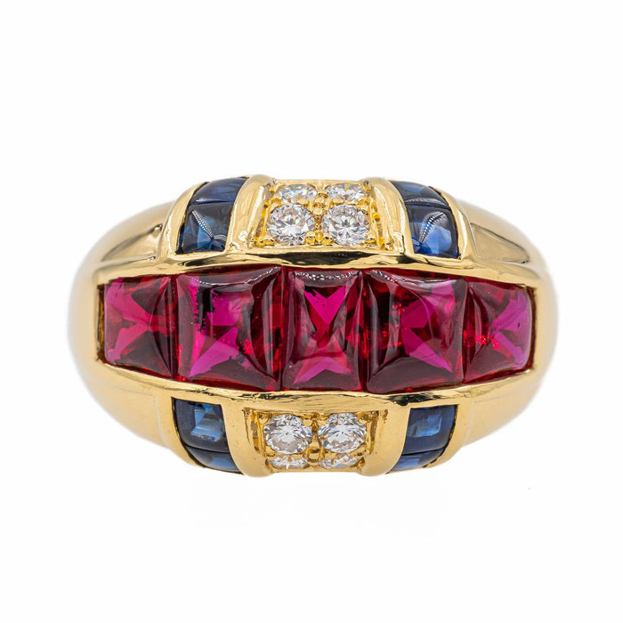 Bague 53 Bague Cocktail Or jaune Rubis 58 Facettes 3017710RV