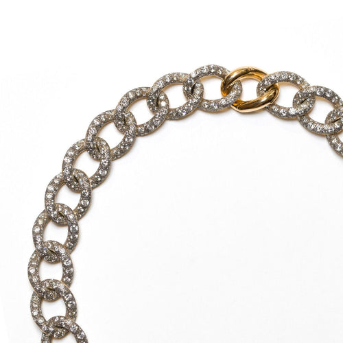 Collier POMELLATO - Collier chaîne en or rose et diamants 58 Facettes 2.18449