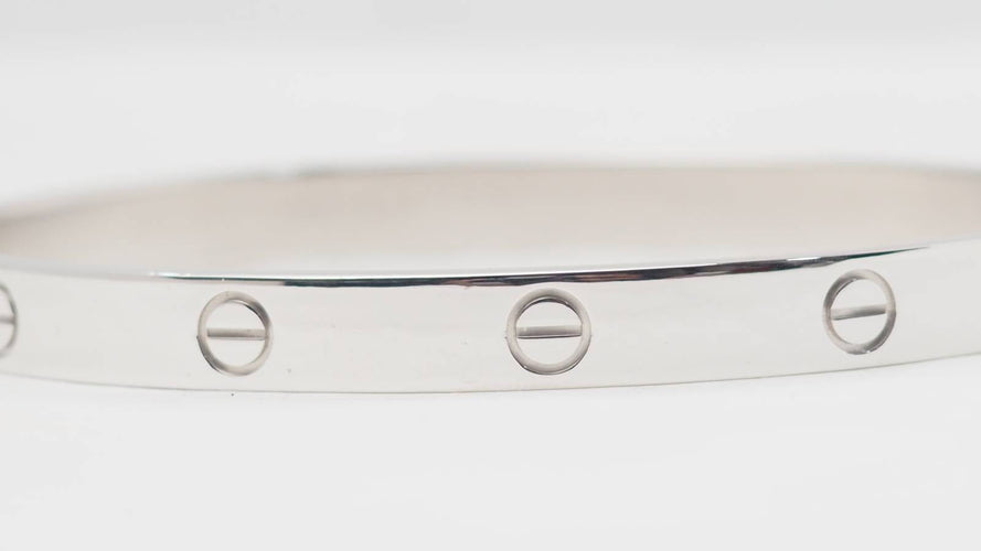 Bracelet Bracelet Cartier Love en or blanc 58 Facettes 33259