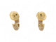 Boucles d'oreilles boucles d'oreilles creoles CARTIER etincelle or jaune 18k pavees s 58 Facettes 270594