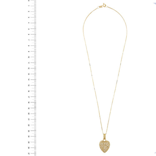 Collier Collier avec pendentif coeur et diamants 58 Facettes 32739